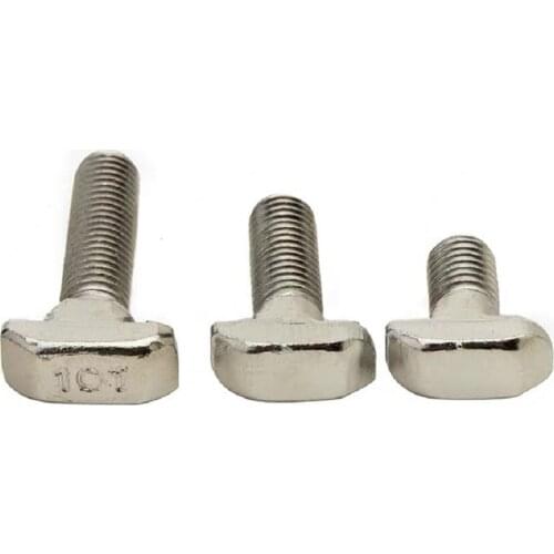 5/10Pcs M5 M6 M8 T Hammer Head T Bolt Aluminum Connector T head bolts Screws for 20/30/40/45 Aluminum Profiles HW213