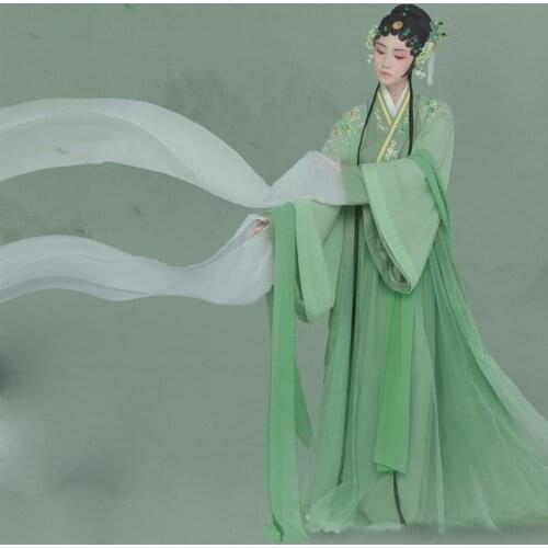 6 Designs Vintage Opera Costume Hanfu with Long Opera Sleeve Photography Hanfu Delicate Embroidery Female Drama Dance Hanfu