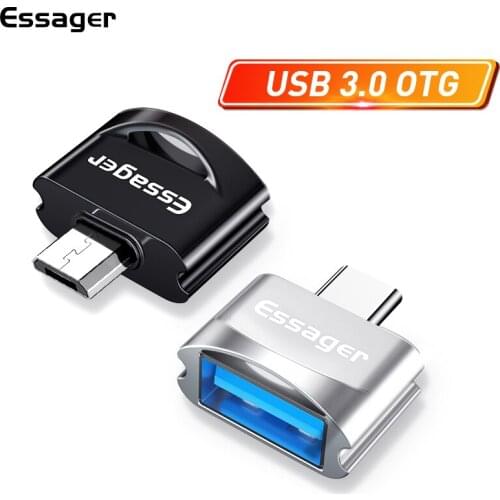 Essager USB Type C OTG Adapter Micro USB Connector Microusb USB-C Male to USB 3.0 2.0 Converter For Samsung Xiaomi mi Oneplus
