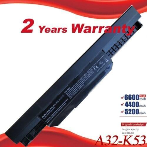HSW laptop battery pack A32-K53 A41-K53 for ASUS K53 K53E X54C X53S X53 K53S X53E 7800mAh