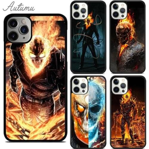 Ghost rider Phone Case for iPhone 11 12 Pro Max mini X XR XS SE 2020 5 6S 7 8 Plus Samsung Galaxy S8 S9 S10 Cover shell