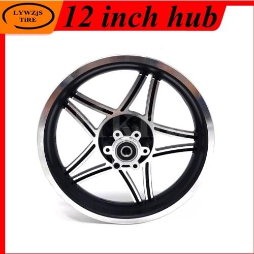 Electric Bicycle Front Wheel Hub 12 Inch 12 1/2x2 1/4 Wheel Rim Hub 12x2.125 Aluminum Alloy Electric Scooter Front Wheel