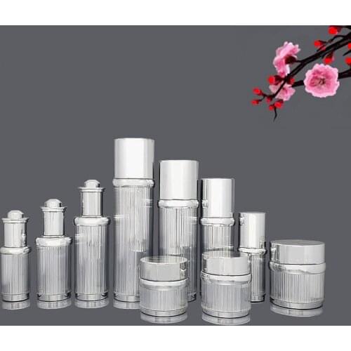 15g 30g 50g 30ml 50ml Cosmetic Containers Bottles Acrylic Spray Lotion Pump Airless Refillable Bottle Cream Jar 100ml 120ml