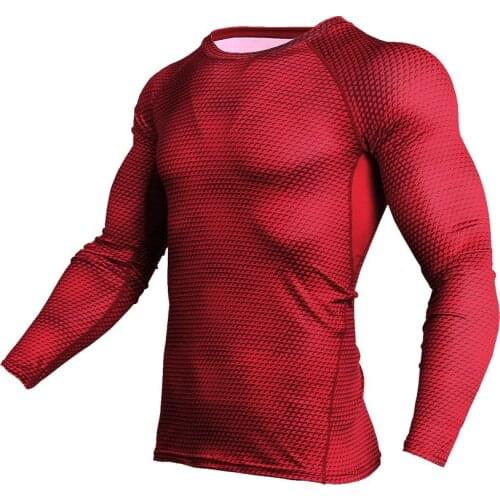 T-shirt running clothing Sports quick-drying clothes mens elastic training compression
