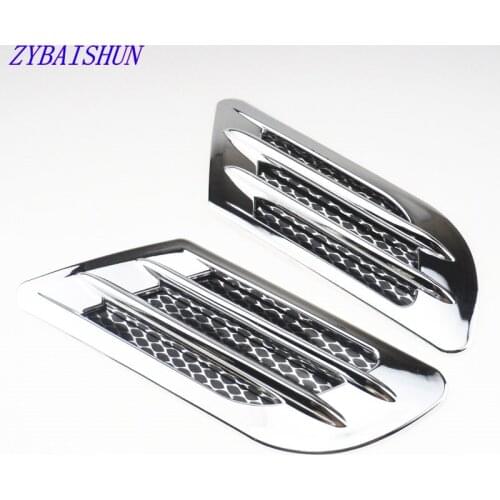 2PCS of new simulation fake air outlet shark gills car styling mold decoration tuyere for Hyundai ix35 iX45 iX25 i20 i30 Sonata