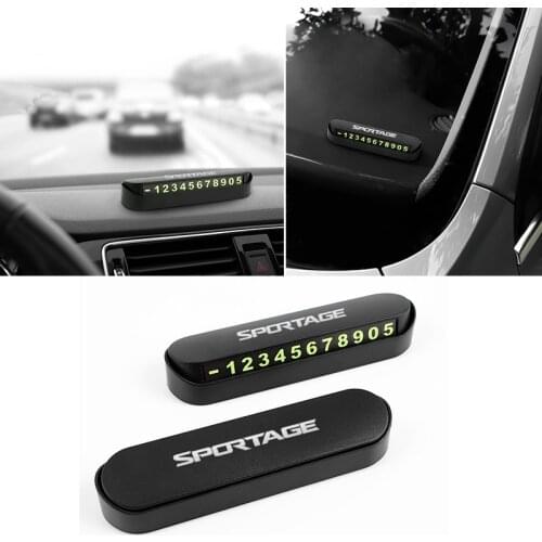 Car Temporary Parking Card Phone Number Card for KIA Sportage