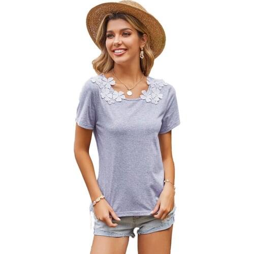 Summer Woman Tshirt Short Sleeve Tee Top Casual Female European Style T-shirt Woman