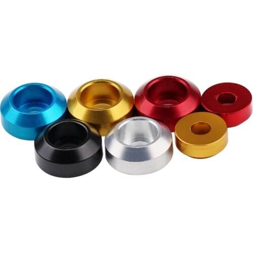 Aluminum alloy crown shaped gasket M2M2.5M3M4M5M6M8 cup head inner hexagon washer multi-color beautiful wear-resistant