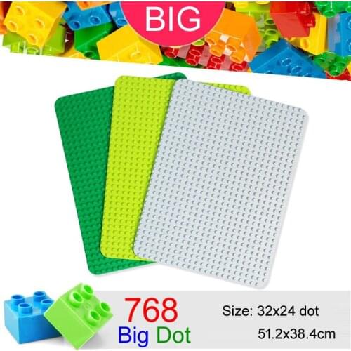 32*24 Big Dots Baseplate for Large Building Block compatible DIY Base Plate MOC Loose Brick 51.2*38.4cm