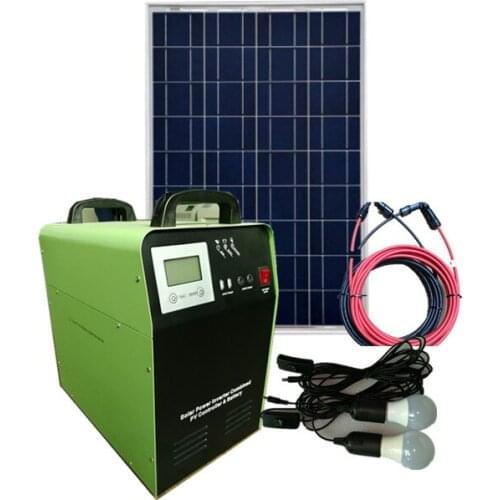 Portable full 300w 500w 1000w 1500w solar lights tv fan and mobile off grid solar power energy panel battery home house system