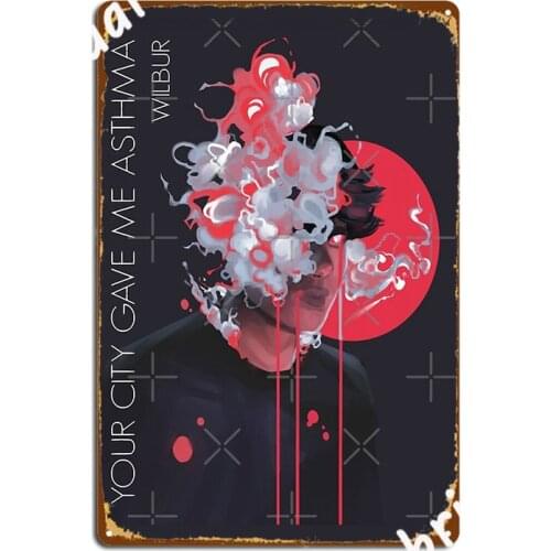 Your City Gave Me Asthma Metal Signs Plates Party Pub Personalized Metal Posters