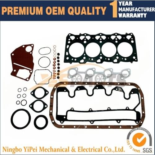 Overhaul Full Gasket set for Isuzu 4LE2 Engine SUMITOMO SH75UJ-7 Mini excavator