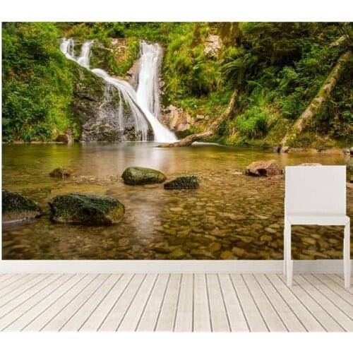 Custom large murals,Waterfalls Forests Stones Germany Rivers Nature wallpaper,living room sofa TV wall bedroom papel de parede