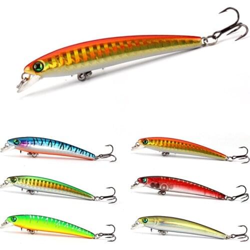 10pcs Hard Bait Minnow Fishing lures Peche Bass Jerkbait 3D Eyes Crankbait wobbler Trolling Artificial Plastic Tackle Pesca