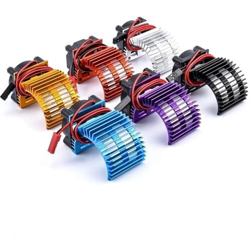 Brushless Motor Heatsink + Fan Cooling 380/540 Heat Sink Cover Electric Engine For RC model Car HSP 7014