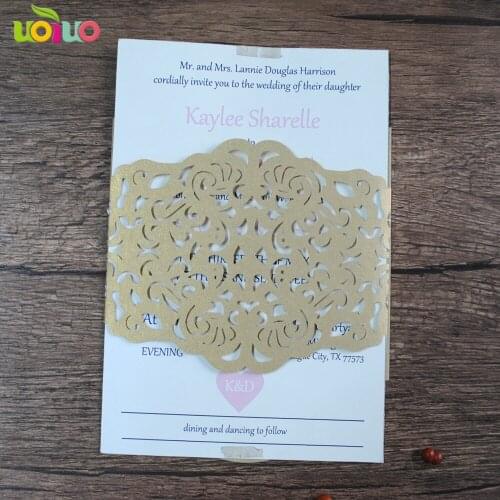 Wedding invitation cards sleeve paper cards wedding decorations for marriage