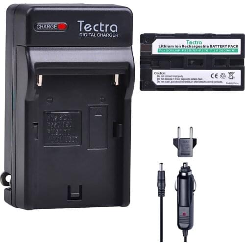 Tectra 1Pcs 2600mAh NP-F550 NP-F570 Battery for Sony CCD-SC55 CCD-TRV81 CCD-TRV90 NPF570 NP F550 Battery+Digital Charger+US Plug