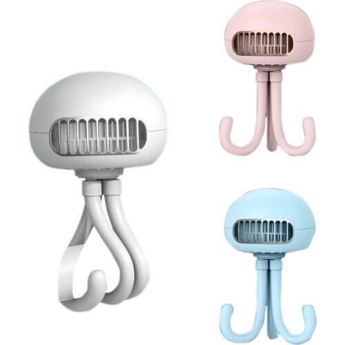 Clip on Stroller Fan,USB Rechargeable Battery Operated Portable Table Desk Handheld Fan for Traveling Office Tent