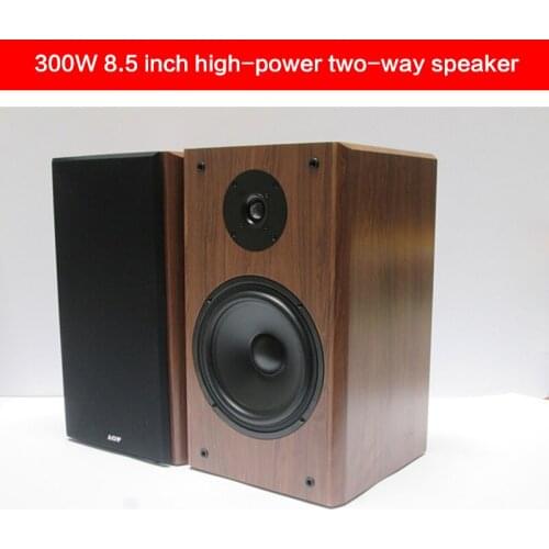 300W High-power Two-way Speaker Household 8.5-inch Bookshelf Audio Hifi Fever Passive Speaker Floor-standing 65HZ-18KHZ 8Ohm