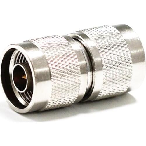 1pc N Male Plug to Male Plug RF Coax Adapter convertor Connector Coupler Straight Nickelplated NEW wholesale