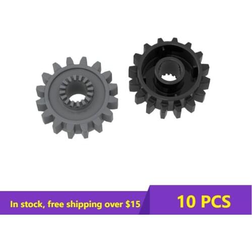 10PCS Bricks 6542 16 Gears & Clutch Wheel Building Blocks Parts Technial Bricks Kids Brain Games DIY Toys Brithday Best Gifts