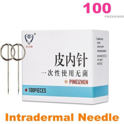 100pcs/Box Beauty Massage Press Needle Intradermal needles Disposable Acupuncture Needle 0.16*5mm 0.20*5mm 0.22*5mm