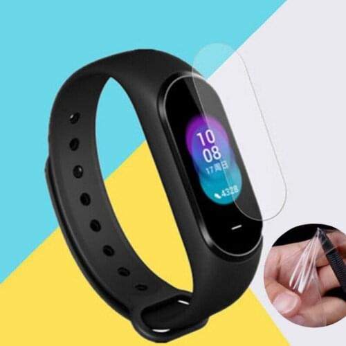 3pcs PET Clear Protective Film Guard For Xiaomi Xiaomi Hey+ NFC band Hey Plus Smartband Bracelet Display Screen Protector Cover