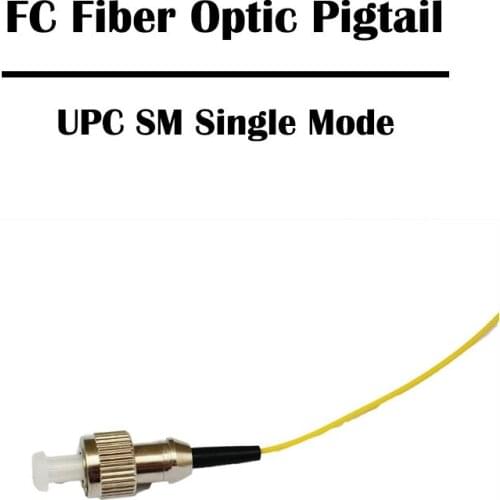 50Pcs/lot 0.5/1.0/1.5/2.0Meters FC/UPC SM Single Mode Fiber Optic Pigtail Simplex Optic Cable 0.9mm Networking FTTH