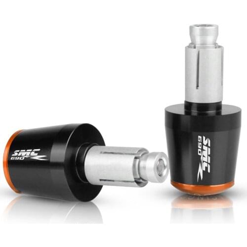 Motocross CNC Aluminum handle bar grips ends Motorbike handlebar Ends FOR 690SMC R 2012-2018 2013 2014 2015 2016 2017