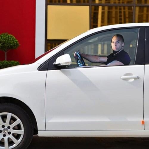 Car-styling Fast & Furious Paul Walker Vin Diesel Car Window Sticker Glass Accessories Main Drive Perspective for Alfa Romeo 156