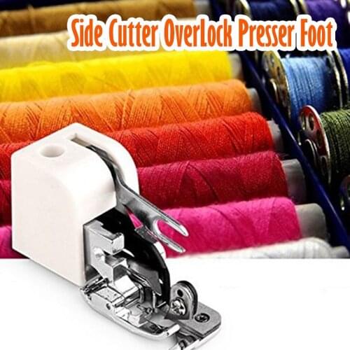 Sewing Machine Side Cutter OverLock Presser Foot DIY Sewing Machine Accessories Walking Foot Sharp Cutting Home Improvement