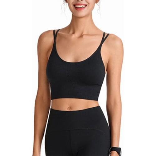 Women Sports Bra Brathable Sports Running Top Yoga Bra Female Seamless Brassiere Push Up Top Female Fitness Gym Sports Underwear