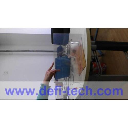 DfLabs PDLC Switchable smart film sample is about 21cm*15cm or 8" * 5" for A5 size for rear projection screen film
