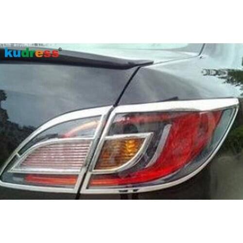 For Mazda 6 M6 2009 2010 2011 2012 ABS Chrome Rear Light Lamp Cover Trim Taillight Frame Trims Stickers Car Styling Accessories