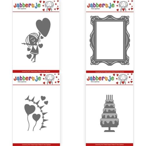 Piggy Craft metal cutting dies cut die mold Girl cake balloon frame Scrapbook paper craft knife mould blade punch stencils dies