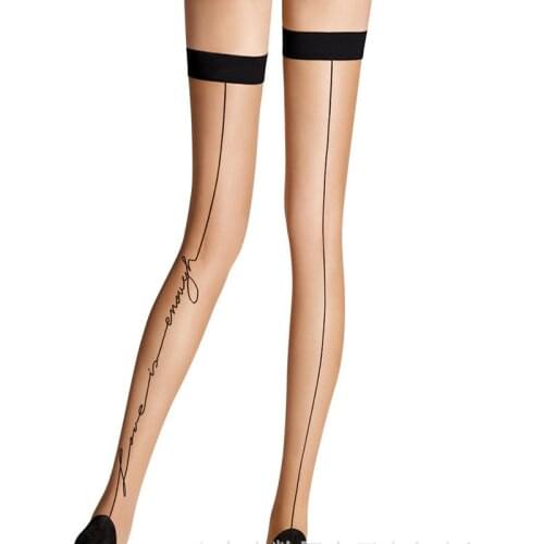 Hot Sexy Women lady stay up sheer Thigh High Stockings Nightclubs Pantyhose high quality lingerie with black fashion backseam