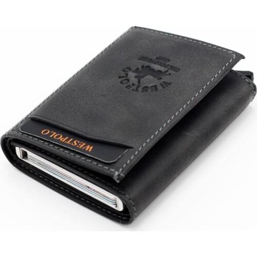 Business Credit Card Holder Men Multifunction Automatic Aluminium Alloy Leather Cards Case Wallet Slim Coin Purse