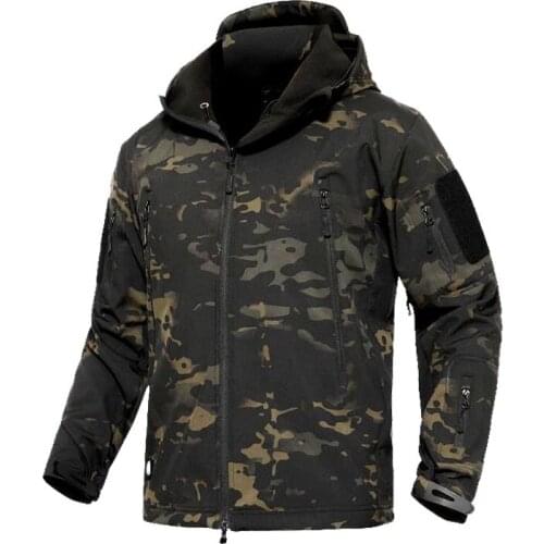 Military Jacket Men Winter Camouflage Tactical Waterproof Windbreaker Hooded Male Camo Coat Plus Size 5XL Bomber Army Jacket Men
