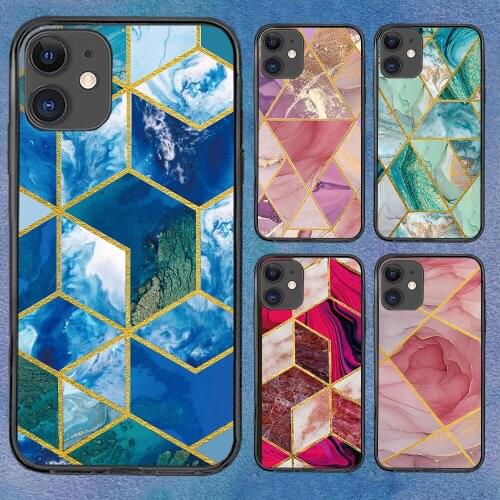 Marble Luxury Golden Texture Phone Case For iphone 12 11 6 Mini Pro XS Max X XR 7 8 Plus Soft TPU Cover 12Pro 11Pro 12Mini