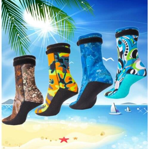 3mm Neoprene Diving Socks Boots Water Shoes Anti Slip Beach Warm Wetsuit Shoes Snorkel Surfing Swim Socks for Men Women