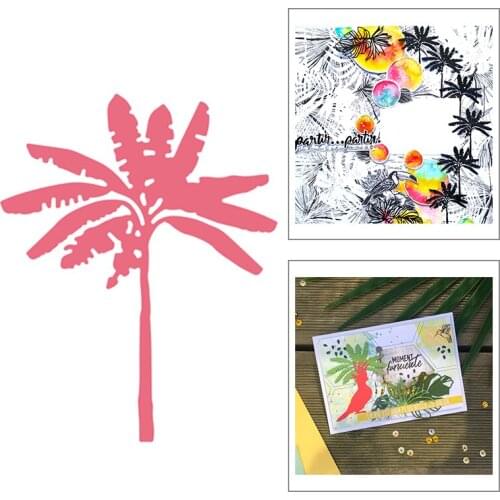 2020 New Summer Plant Coconut Tree Metal Cutting Dies For DIY Embossing Cut Paper Decoration Greeting Card Scrapbooking No Stamp