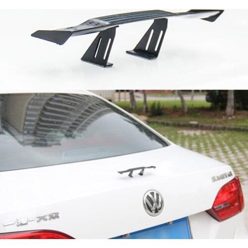 New Mini Universal Spoiler Wing For All Car Spoiler Wing Carbon Fiber Auto Car Tail Decoration Black color