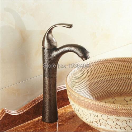New Luxury Ancient Roman Bronze Bathroom Mixer Taps Deck Mounted Single Hole Kitchen Faucets RB1015