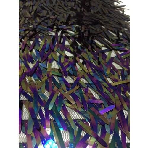 New design French Net Sequin Lace Fabric 2018 Latest african sequins lace fabric with embroidery mesh tulle fabric CD20951