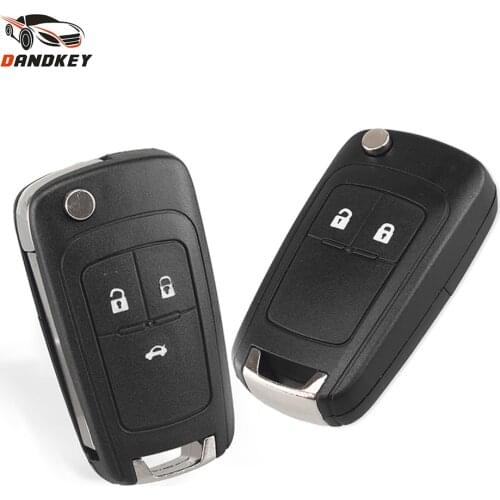 Dandkey 2/3/34/5 Buttons Flip Remote Key Shell Case Uncut For Vauxhall OPEL Insignia Astra J Zafira C Mokka Car Fob Blank Cover