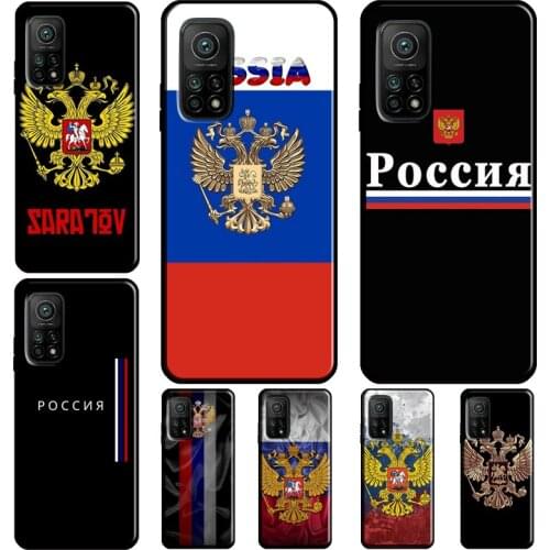 Russia Russian Flags Emblem Back Cover For POCO F3 M3 POCO X3 Pro Case For Xiaomi Mi 11 Lite Note 10 Mi 9T 10T Pro