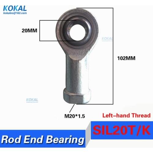 [SIL20T/K] high quality inner 20mm Rod Body with left-hand female thread Rod Ends Bearing SIL20T/K GIKFL-20PW PHSAL20 bearing