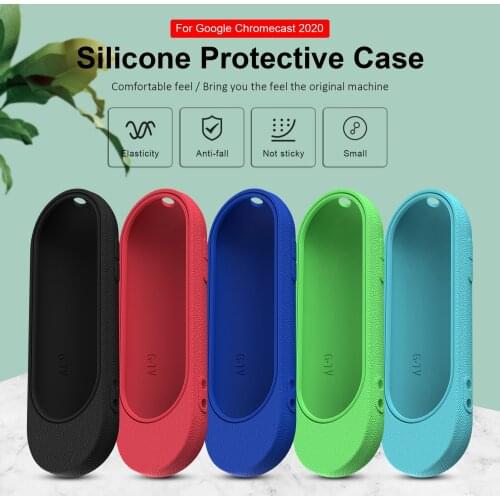 Silicone TV Remote Control Case Protector For Google Chromecast 2020 Shockproof Protective Cover Multiple Color Replacement