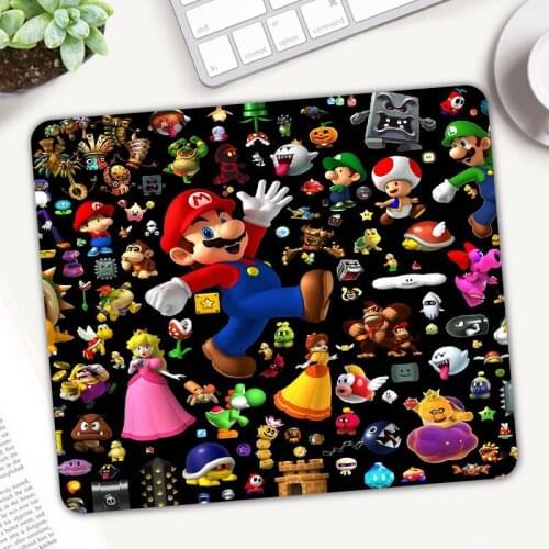 Super Marios Mouse Pad Laptop Gamer Rubber Mice Mat Desk Gaming Mousepad Kawaii Cartoon Anime Gamer Carpet Home MousePads