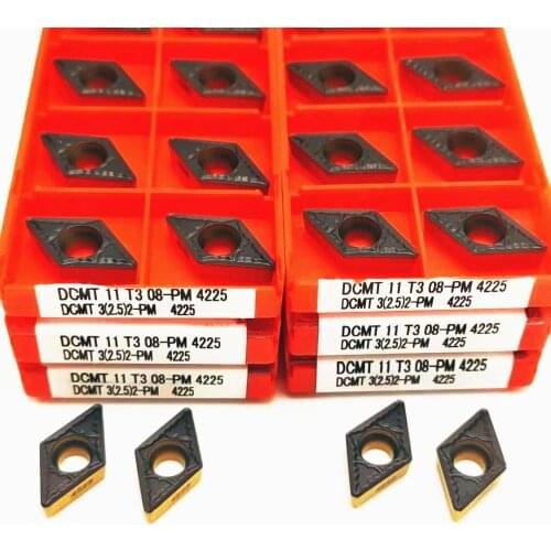 Lathe tool DCMT11T308 PM 4225 carbide turning insert DCMT11T308 external turning tool CNC milling cutter turning and grooving